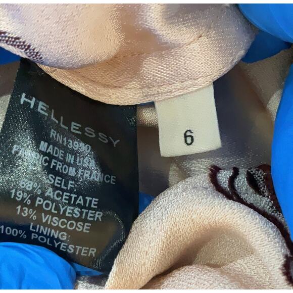 Hellessy Horse Western Print Cut Out Button Down Tunic Cream Shirt 6 - Picture 5 of 5